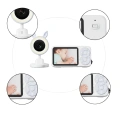 Gece Görüşlü Bebek Telsizi Besleme Hatırlatıcılı LCD Ekran Yeni Nesil