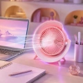 Gece Lambalı Renk Değiştiren Masaüstü Fan