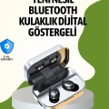 Gerçek Kablosuz Kulaklık – Bluetooth 5.0, Şarj Kutulu, Parmak İzi Kontrollü