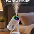 Gökyüzü Projektörlü Buhar Makinesi Ev Ofis ve Araç Uyumlu Yeni Nesil