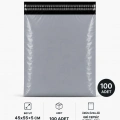 Gri Cepsiz Battal Boy Kargo Poşeti 45x55+5 Cm 100 Adet