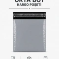 Gri Cepsiz Orta Boy Kargo Poşeti 30x37+5 Cm 100 Adet