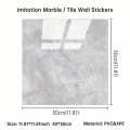 Gri Mermer Desen Duvar Sticker (30*30)