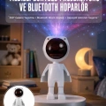 Gün Batımı Lambası Işık Arka Plan Projektör Sevimli Astronot Enerji Tasarruflu Yeni Nesil