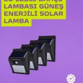 Güneş Enerjili Akıllı Duvar Lambası | PIR Sensörlü, Otomatik Aydınlatma, Dış Mekan İçin