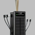 Güneş Panelli Powerbank LED Işıklı Taşınabilir Şarj Cihazı
