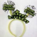 Happy Birthday Neon Renk Doğum Günü Tacı 12 Adet