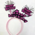 Happy Birthday Neon Renk Doğum Günü Tacı 12 Adet