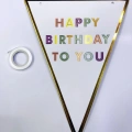 Happy Birthday To You Flama Bayrak Süs