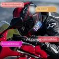 Helmet Graffiti Motor Kask Kulaklık Rgb Modlu Su Geçirmez 6.0 Bluetooth Intercom Yenı Model