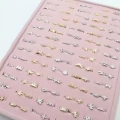 HERŞEYTREND 140lı Standlı Halka Tragus Küpe - ÇOK RENKLİ