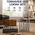 HERŞEYTREND 16 Parça Bits, Adaptör Ve Tornavida Ucu Seti