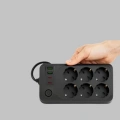 HERŞEYTREND 2500W Güçlü 6’lı Priz USB ve Type-C Çıkışlı Termal Korumalı