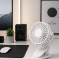 HERŞEYTREND 360 Derece Ayarlanabilir Sessiz Çalışan Mandallı Fan