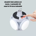 HERŞEYTREND 360 Derece Katlanabilir Solar LED Aydınlatma Çadır Lambası