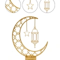 HERŞEYTREND 3D Hilal Cami Dekor 20x20 cm Özel Baskı Masa Üstü Süs