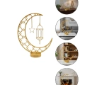 HERŞEYTREND 3D Hilal Cami Dekor Özel Baskı 20x20 cm Şık Masa Üstü