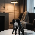 HERŞEYTREND 3D Modern Siyah El Heykeli 27x22 cm Konsol ve Raf Üstü Dekor