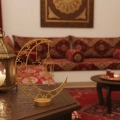 HERŞEYTREND 3D Ramazan Dekor Özel Baskı Hilal Yıldız Masa Üstü