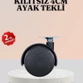 HERŞEYTREND 4 cm Çap Kilitsiz Tekerlek Ayağı Tekli Hafif Mobilyalar İçin