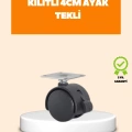 HERŞEYTREND 4 cm Kilit Mekanizmalı Mobilya Ayağı Tekli
