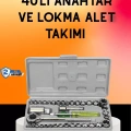 HERŞEYTREND 40 Parça Cırcır Lokma Anahtar Seti Profesyonel Kullanım
