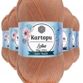 HERŞEYTREND 5 Adet Lotus Bikini Büstiyer Bluz Örgü İpi  K277 Şeftali