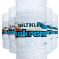 HERŞEYTREND 5 Adet Polyester Makrome İpi 10 Kar Beyaz 100 gr
