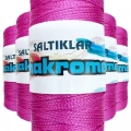 HERŞEYTREND 5 Adet Polyester Makrome İpi 1538 Fuşya 100 gr