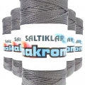 HERŞEYTREND 5 Adet Polyester Makrome İpi 423 Gri 100 gr