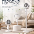 HERŞEYTREND 5 Kademeli Hız Ayarıyla Güçlü Hava Akışlı Dikey Vantilatör