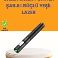 HERŞEYTREND 5000mW Yeşil Lazer Pointer Profesyonel Uzun Menzilli