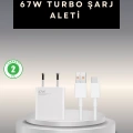 HERŞEYTREND 67 Watt Type C Şarj Adaptörü Poco X3 X4 X5 Pro Uyumlu