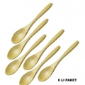HERŞEYTREND Ağaç Doğal 6lı Mama Kaşık BLS-01-6B