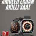 HERŞEYTREND Akıllı Saat Kordon Hediyeli Güçlü Batarya Kapasiteli Titreşimli Bildirim Görme Unisex