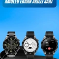 HERŞEYTREND Amoled Ekran 3 Kordonlu Akıllı Saat 5.0 Bluetooth Bağlantılı Android ve İOS Uyumlu