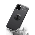 HERŞEYTREND Apple İphone 11 Pro Kılıf Range Yüzüklü Silikon - Siyah-mavi