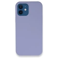 HERŞEYTREND Apple İphone 12 Kılıf Lansman Legant Silikon - Lila