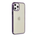 HERŞEYTREND Apple İphone 12 Pro Max Kılıf Element Silikon - Mor