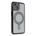 HERŞEYTREND Apple İphone 13 Kılıf Joke Simli Magneticsafe Kılıf - Siyah