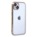 HERŞEYTREND Apple İphone 13 Kılıf Razer Lensli Silikon - Gold