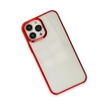 HERŞEYTREND Apple İphone 13 Pro Max Kılıf Element Silikon - Kırmızı