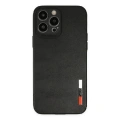 HERŞEYTREND Apple İphone 13 Pro Max Kılıf Loop Deri Silikon - Siyah