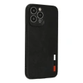 HERŞEYTREND Apple İphone 13 Pro Max Kılıf Loop Deri Silikon - Siyah