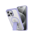 HERŞEYTREND Apple İphone 15 Pro Tork Magsafe Standlı Kapak - Lila