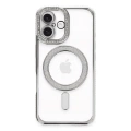 HERŞEYTREND Apple İphone 16 Kılıf Joke Simli Magneticsafe Kılıf - Gümüş