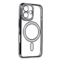 HERŞEYTREND Apple İphone 16 Kılıf Joke Simli Magneticsafe Kılıf - Siyah