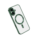 HERŞEYTREND Apple İphone 16 Kılıf Kross Magneticsafe Kapak - Koyu Yeşil