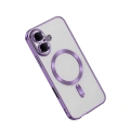 HERŞEYTREND Apple İphone 16 Kılıf Kross Magneticsafe Kapak - Mor