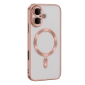 HERŞEYTREND Apple İphone 16 Kılıf Kross Magneticsafe Kapak - Rose